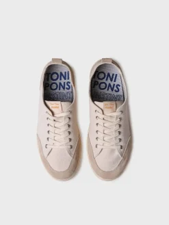 IRON - Men's cotton athletic shoe with laces