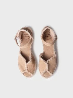 ISAURA - Women's espadrilles with frayed finish