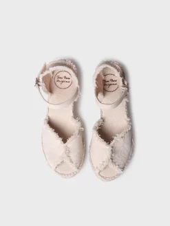 ISAURA - Women's espadrilles with frayed finish