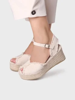 ISAURA - Women's espadrilles with frayed finish