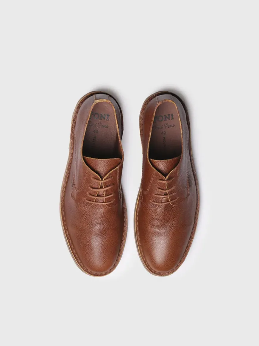 JEFF-PO - Men's lace-up leather shoe