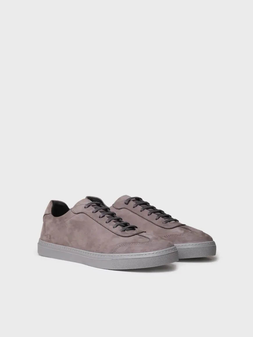 JORDI - Men's lace-up nubuck leather shoes