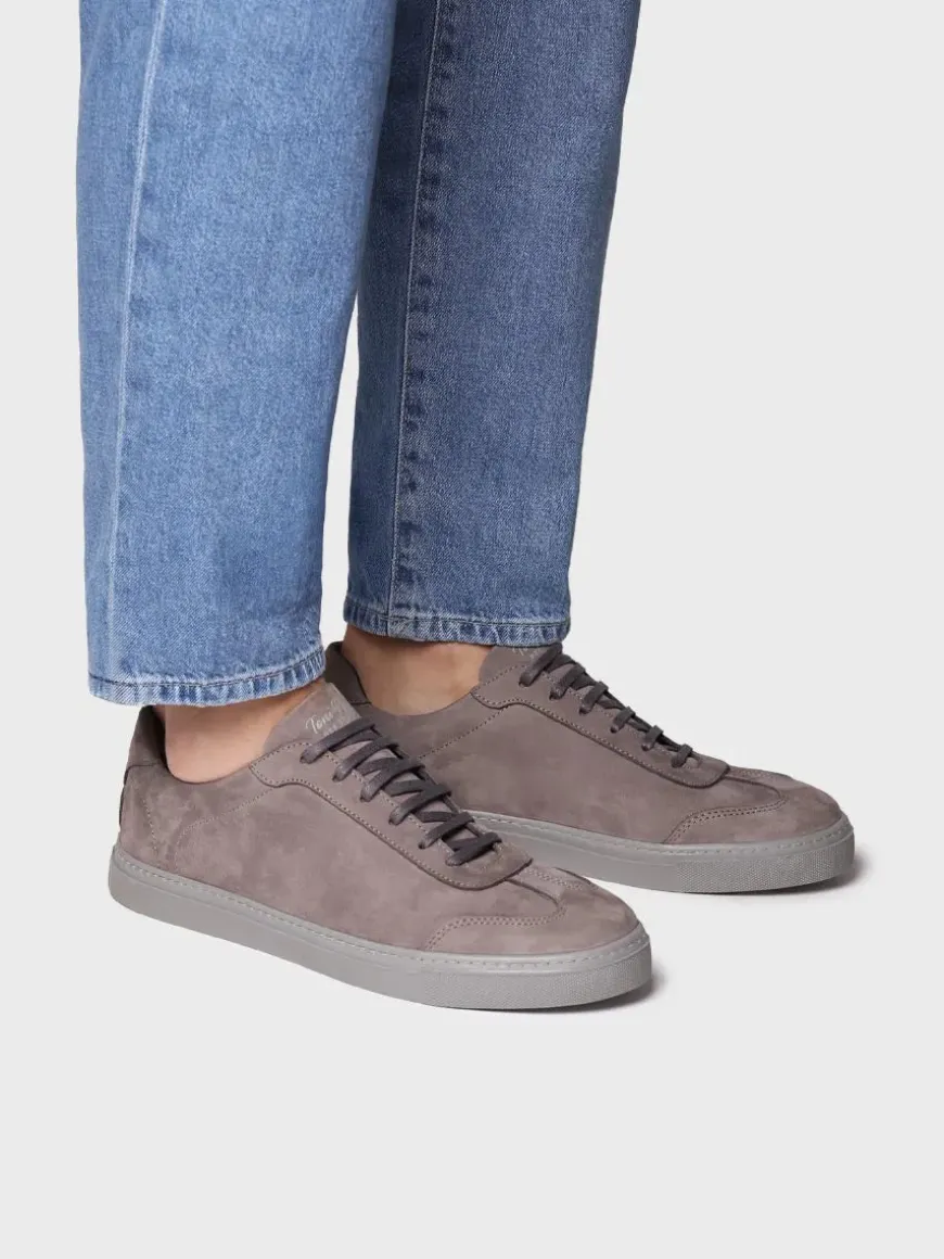 JORDI - Men's lace-up nubuck leather shoes