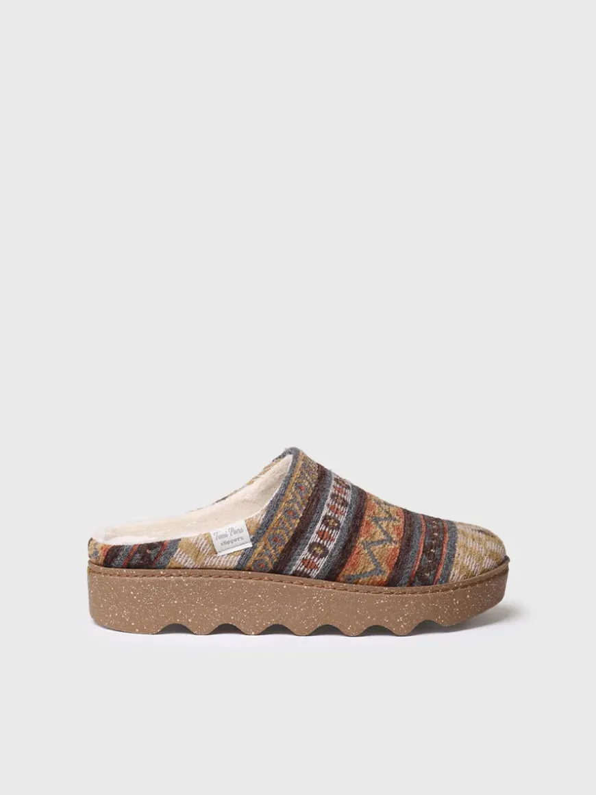 JOYCE-YA - Women's slipper with ethnic motifs