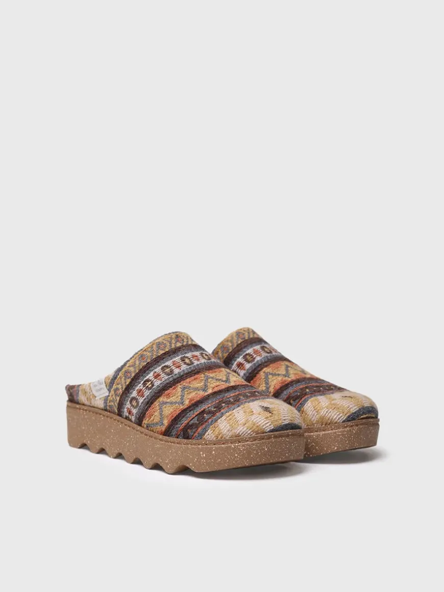 JOYCE-YA - Women's slipper with ethnic motifs