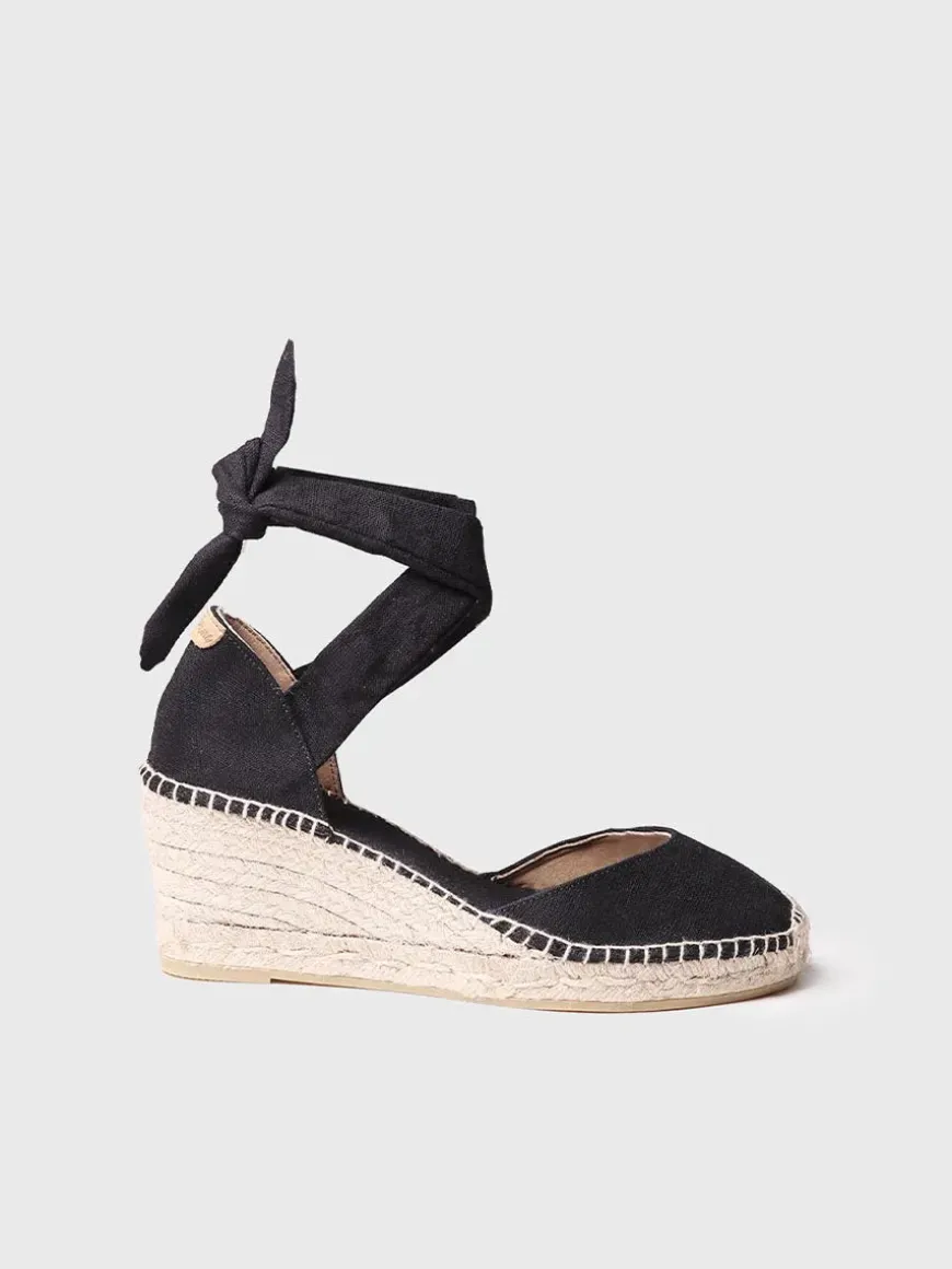 JULIA - Wedge espadrilles with ribbons