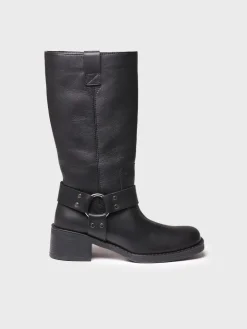 KATE - Women's leather biker boot