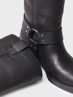 KATE - Women's leather biker boot
