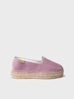 KEIRA - Closed espadrille for women in suede with jute sole