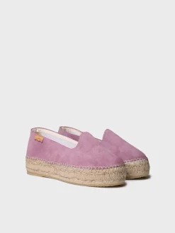 KEIRA - Closed espadrille for women in suede with jute sole