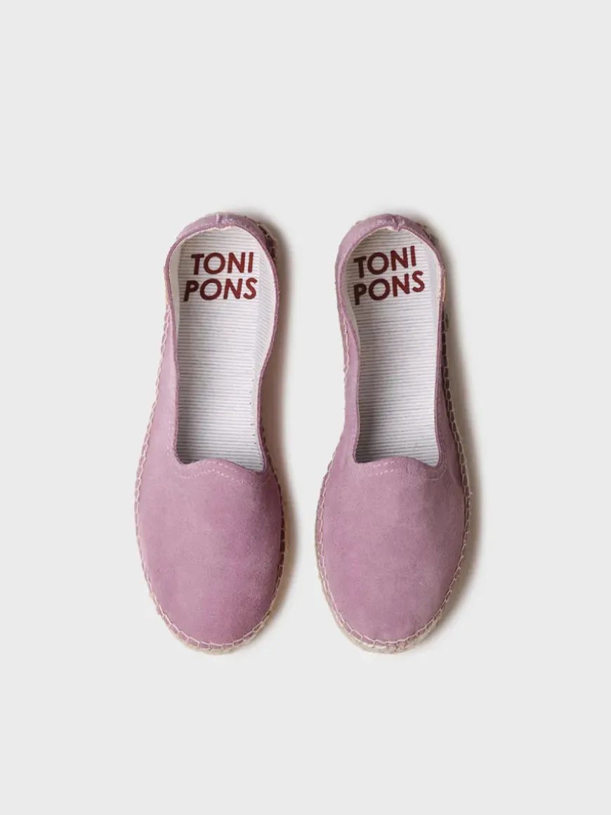 KEIRA - Closed espadrille for women in suede with jute sole
