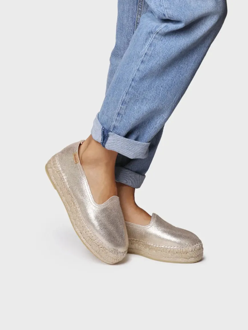 KEIRA - Closed espadrille for women in suede with jute sole