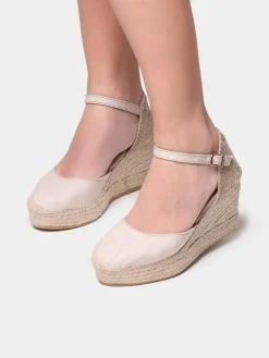 LAIA-NT - Women's linen wedge espadrilles