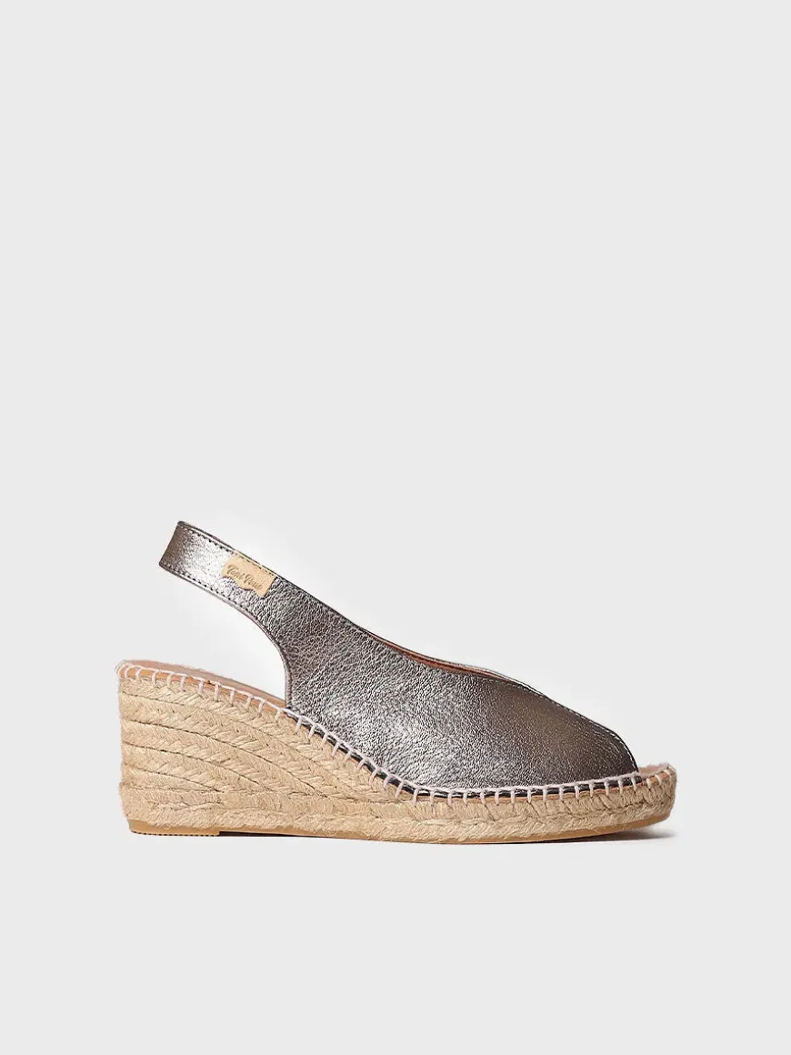 LAILA-P - Wedge espadrilles peep toe style