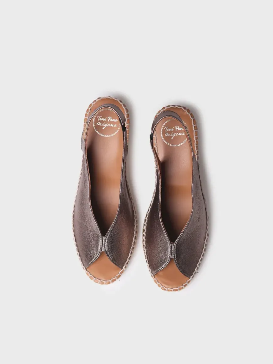 LAILA-P - Wedge espadrilles peep toe style