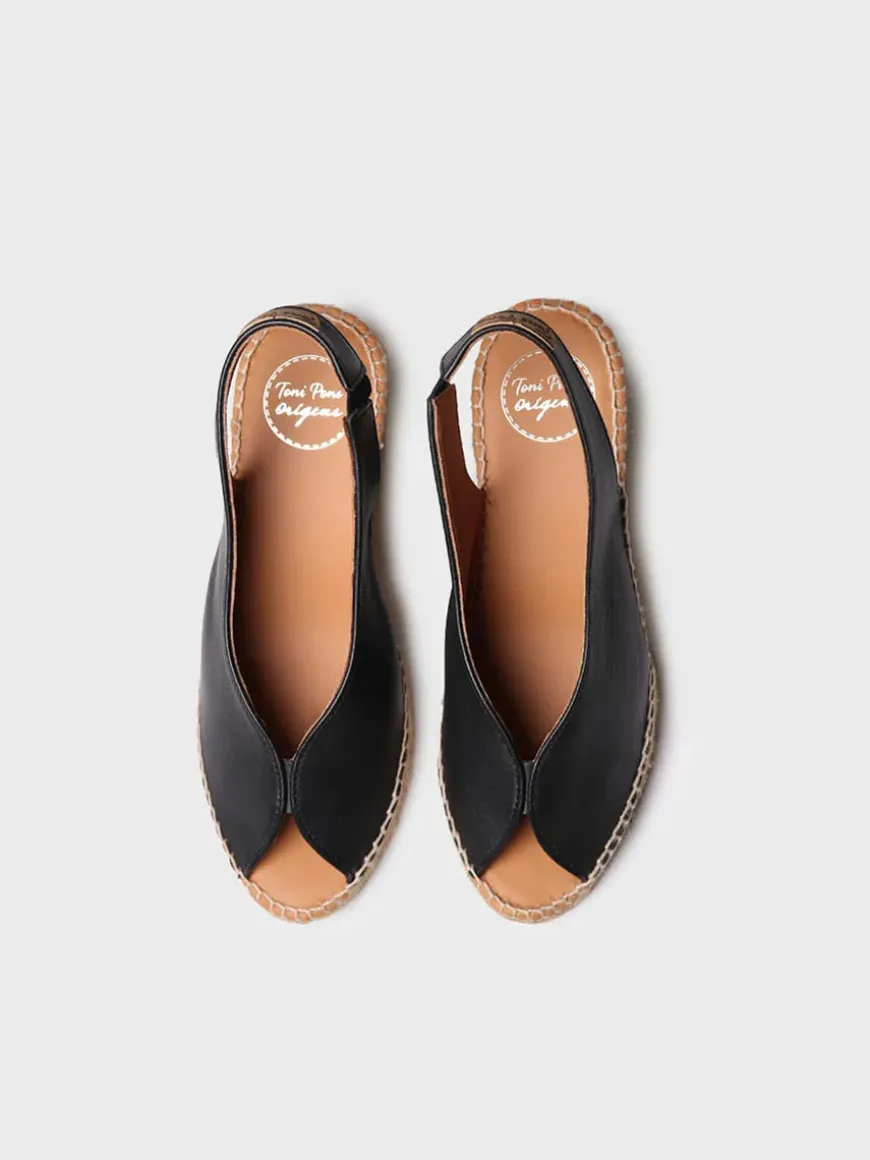 LAILA-P - Wedge espadrilles peep toe style