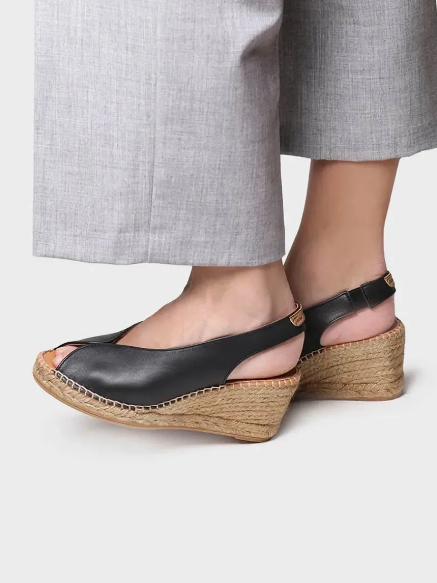 LAILA-P - Wedge espadrilles peep toe style