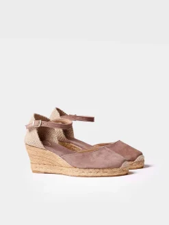 LLORET-5 - Women's closed leather espadrilles