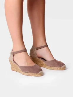 LLORET-5 - Women's closed leather espadrilles
