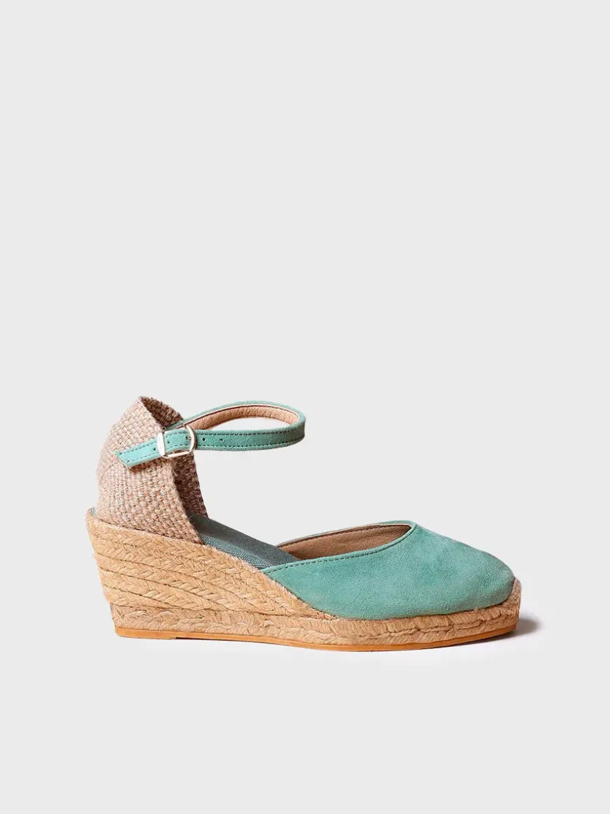 LLORET-5 - Women's closed leather espadrilles