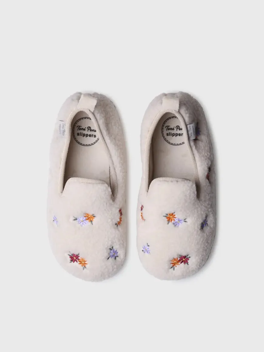MAILY-BB - Women's slipper with embroidered motifs