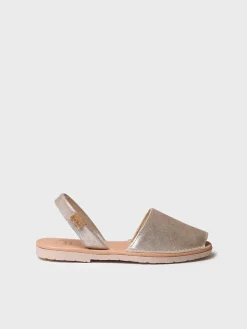 MAO-QT - Women's classic menorquine sandals in split leather
