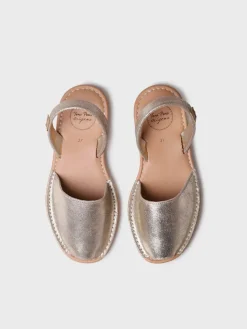 MAO-QT - Women's classic menorquine sandals in split leather