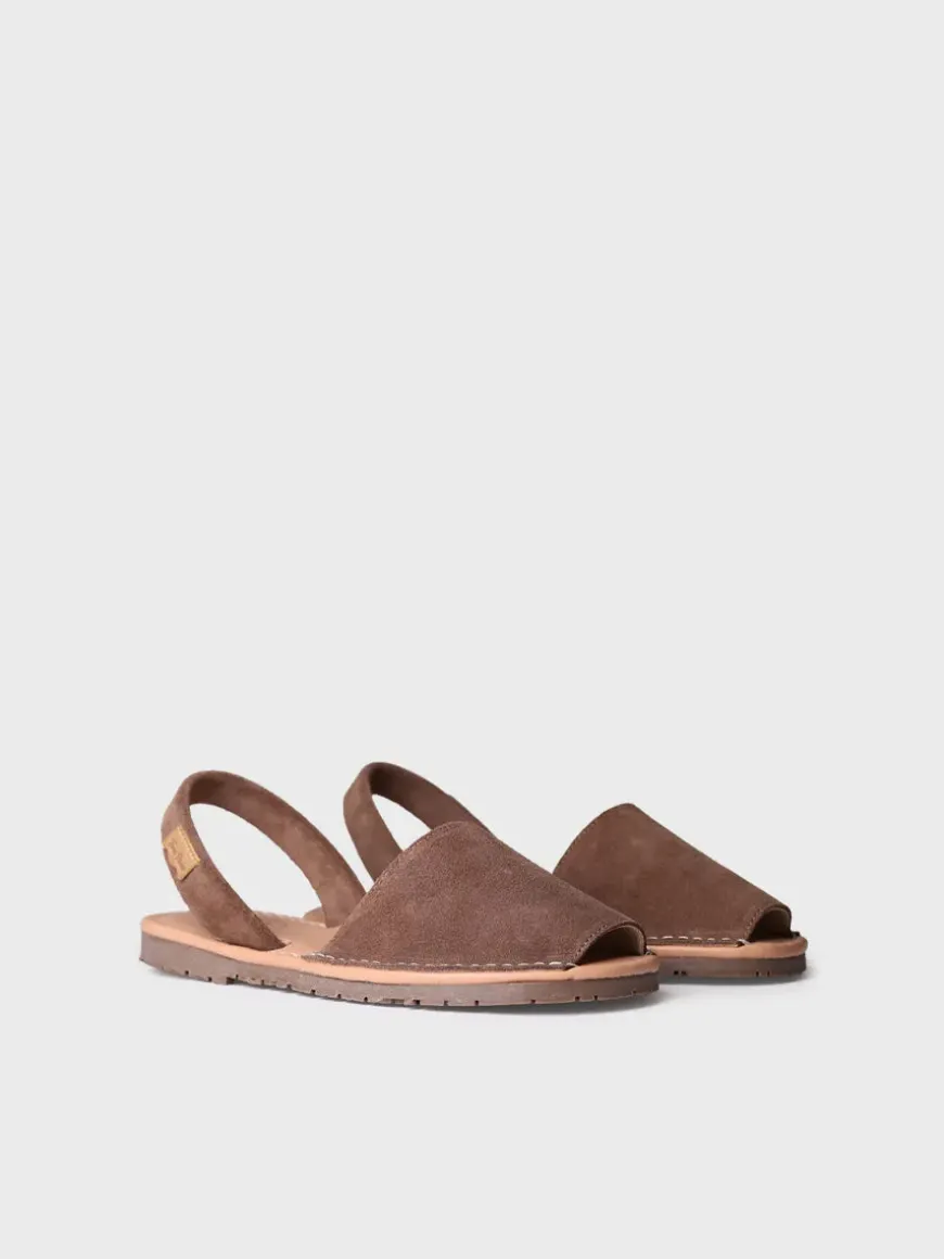 MAO-QT - Women's classic menorquine sandals in split leather