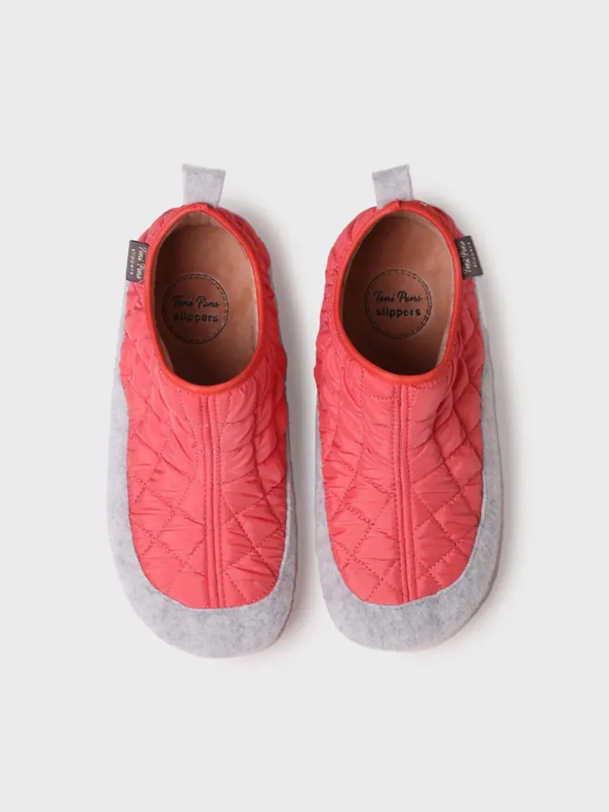 MARE-UM - Women's slippers in felt and padded fabric