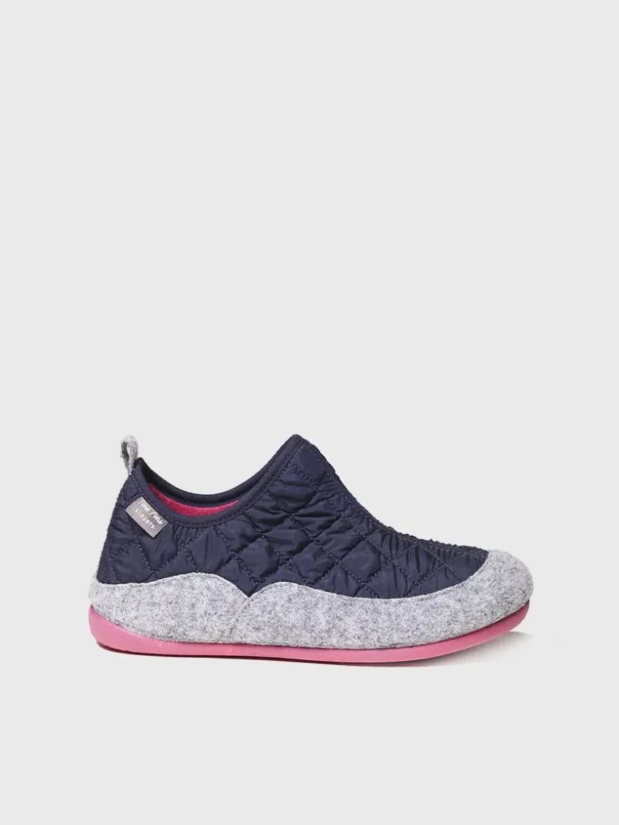 MARE-UM - Women's slippers in felt and padded fabric