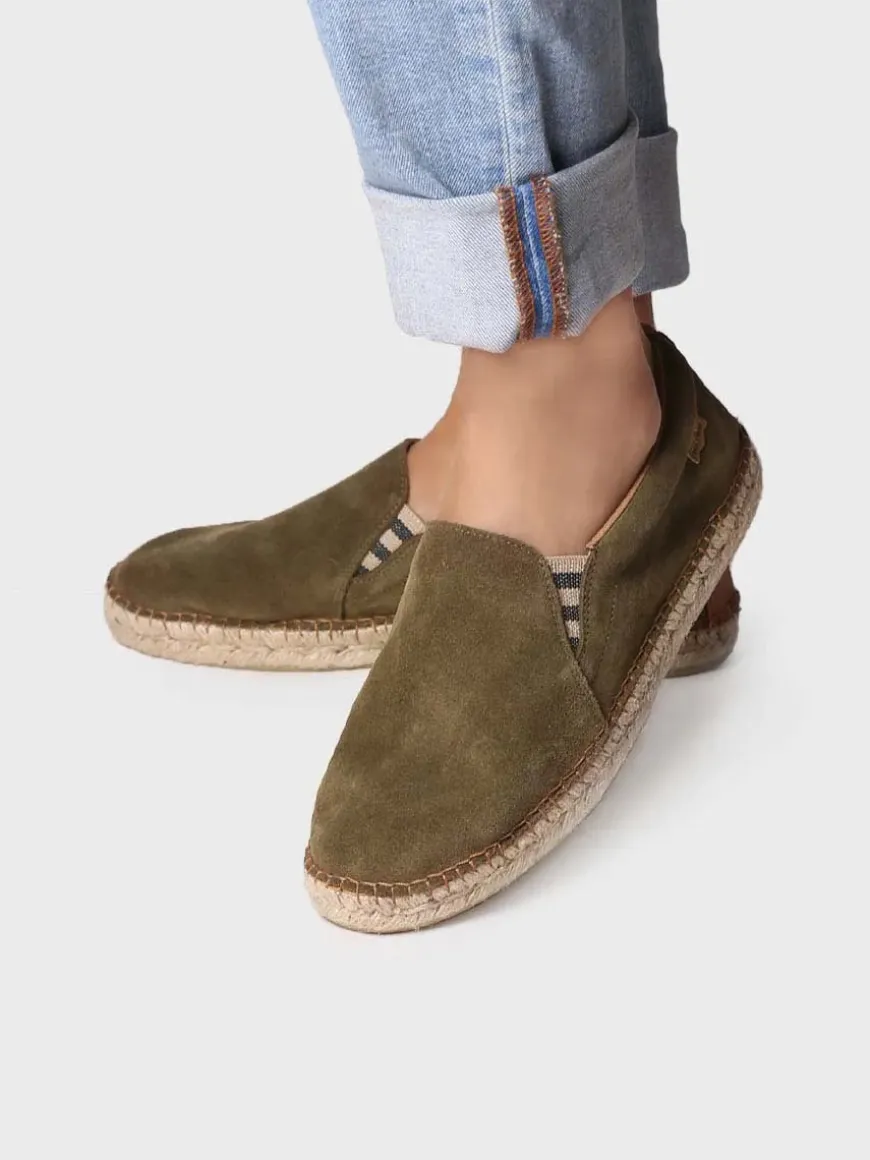 MARTI - Split leather espadrilles for men