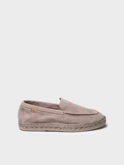 MAX - Closed men's espadrille in suede with jute sole