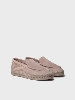 MAX - Closed men's espadrille in suede with jute sole