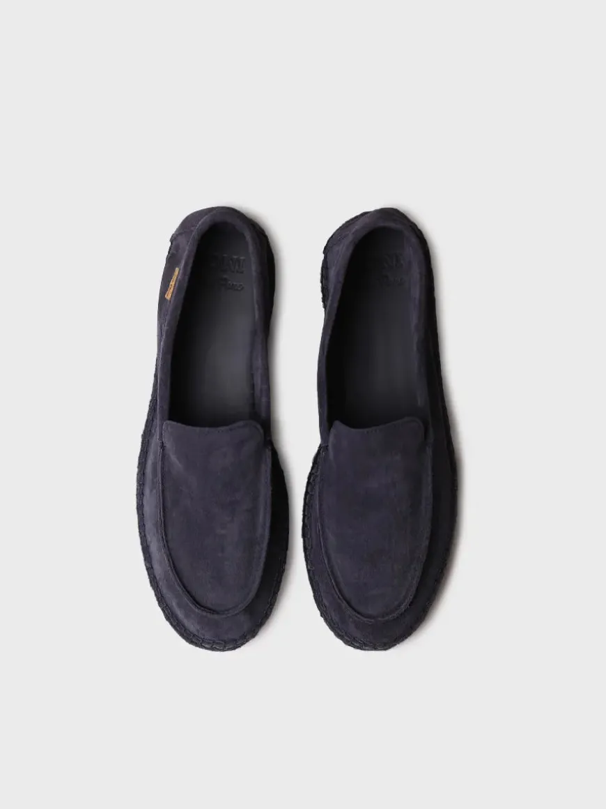 MAX - Closed men's espadrille in suede with jute sole