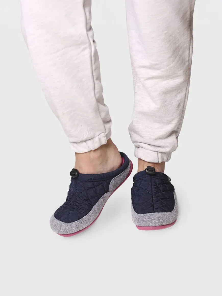 MEL-UM - Women's slippers in padded fabric and felt