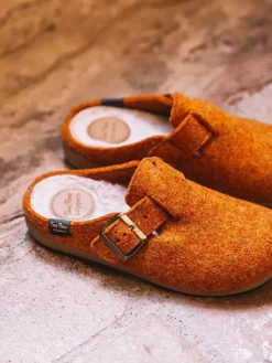 MIMA-FP - Women's clog-style slipper with buckle