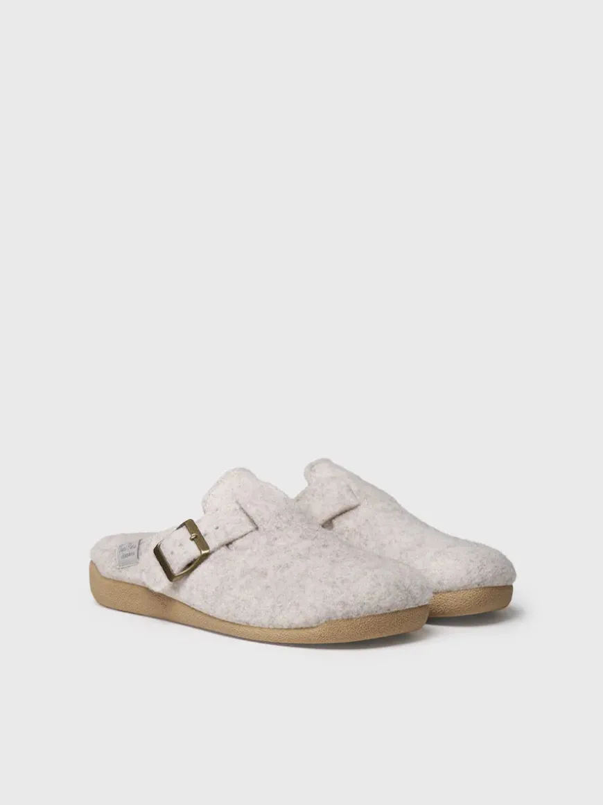 MIMA-FP - Women's clog-style slipper with buckle