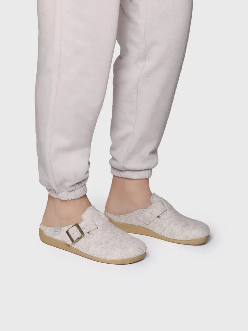 MIMA-FP - Women's clog-style slipper with buckle