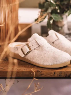 MIMA-FP - Women's clog-style slipper with buckle