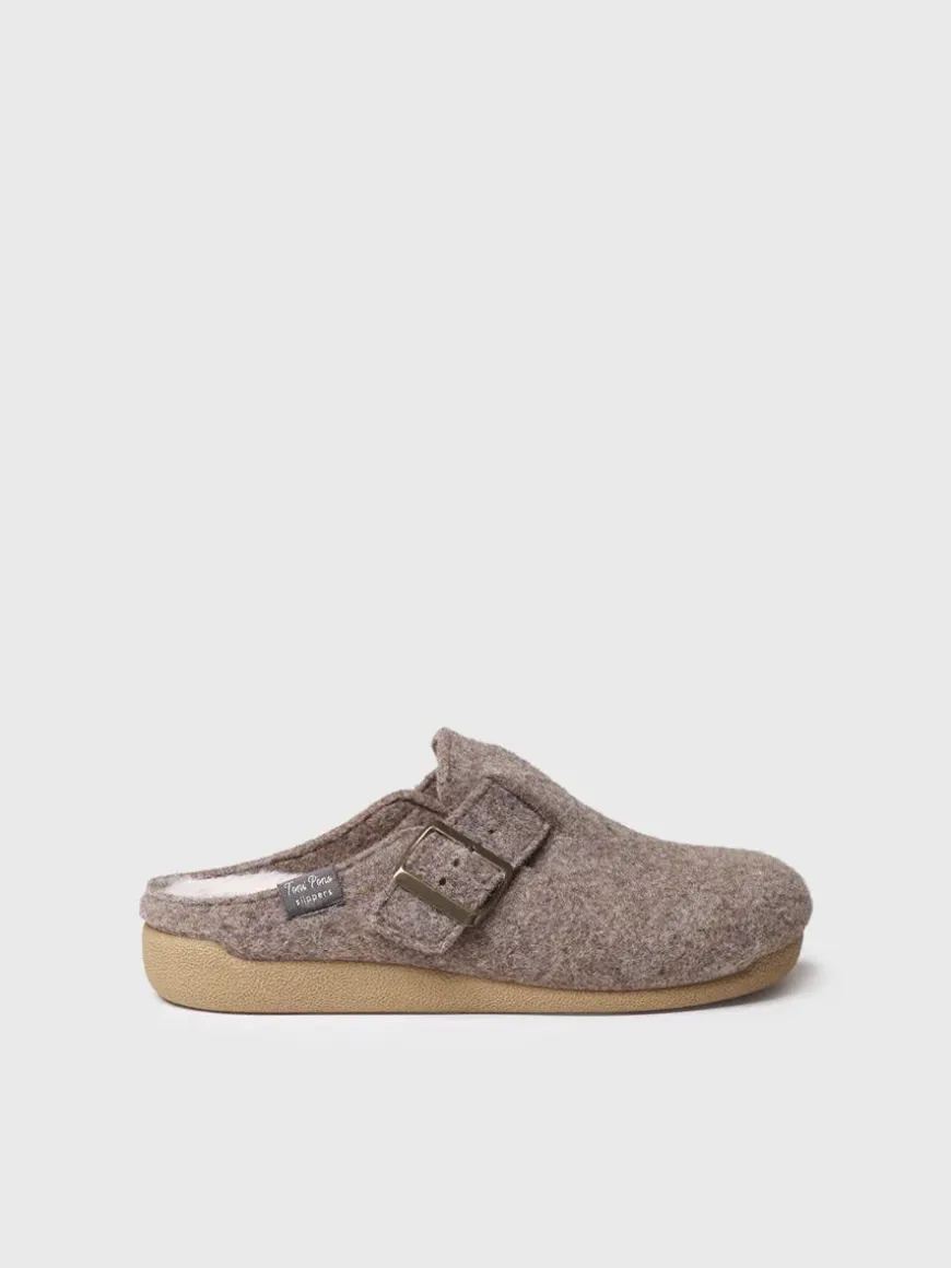 MIMA-FP - Women's clog-style slipper with buckle