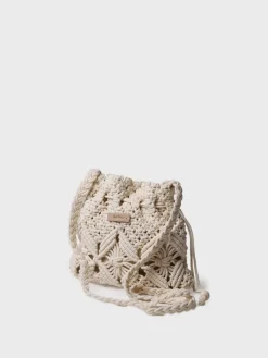 MIREIA - Macramé bucket bag