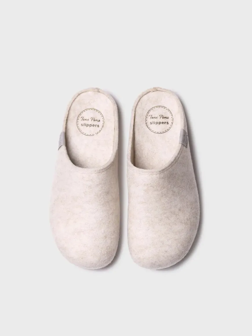 MONA-FR - Women's clog-style shoe made from recycled felt