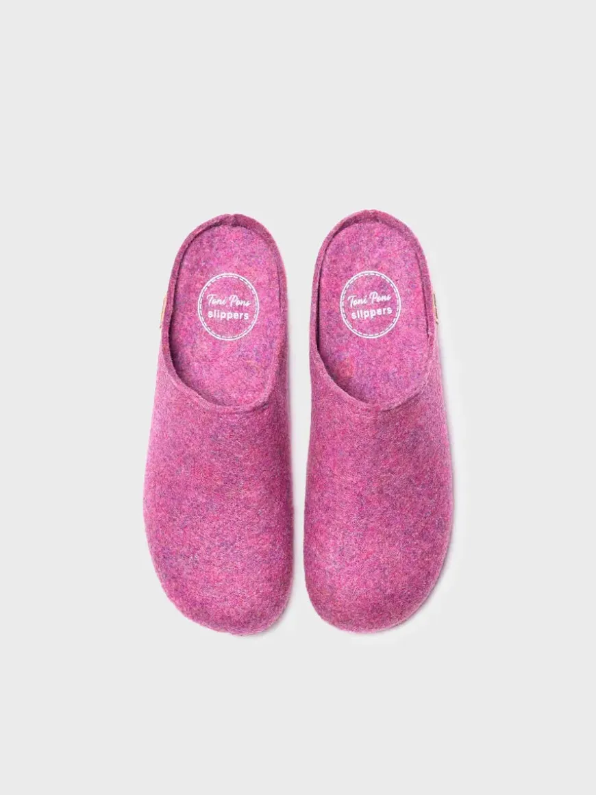 MONA-FR - Women's clog-style shoe made from recycled felt