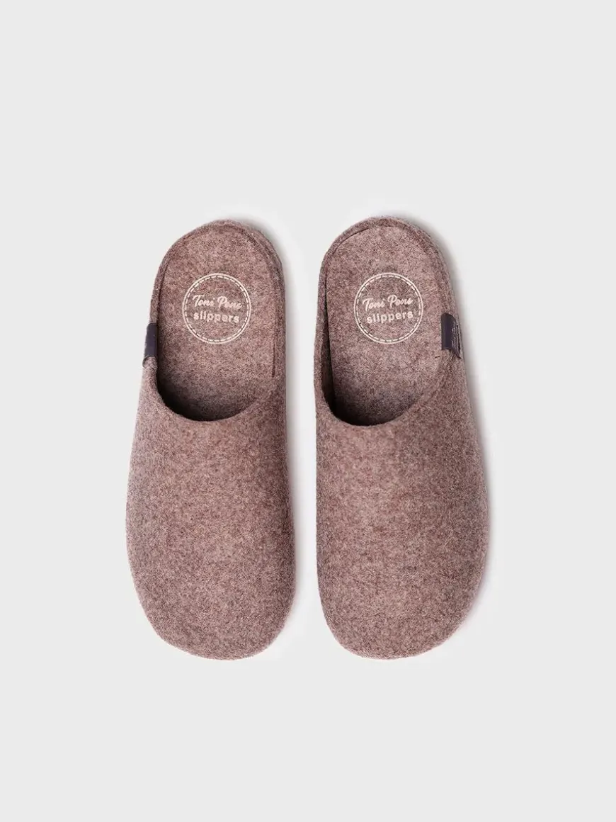 MONA-FR - Women's clog-style shoe made from recycled felt