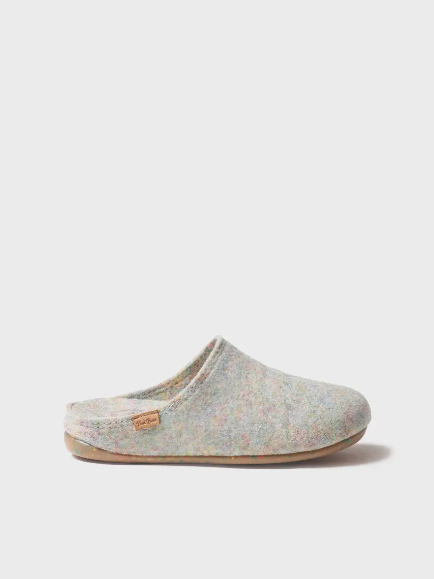 MONA-FR - Women's clog-style shoe made from recycled felt