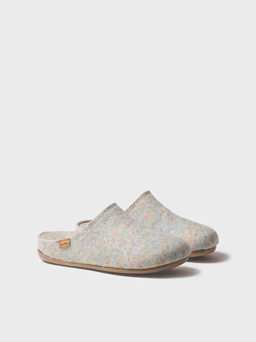 MONA-FR - Women's clog-style shoe made from recycled felt