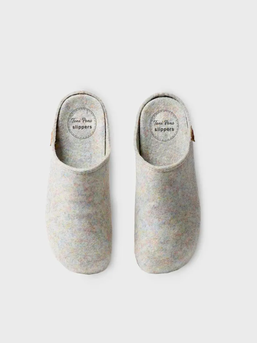 MONA-FR - Women's clog-style shoe made from recycled felt