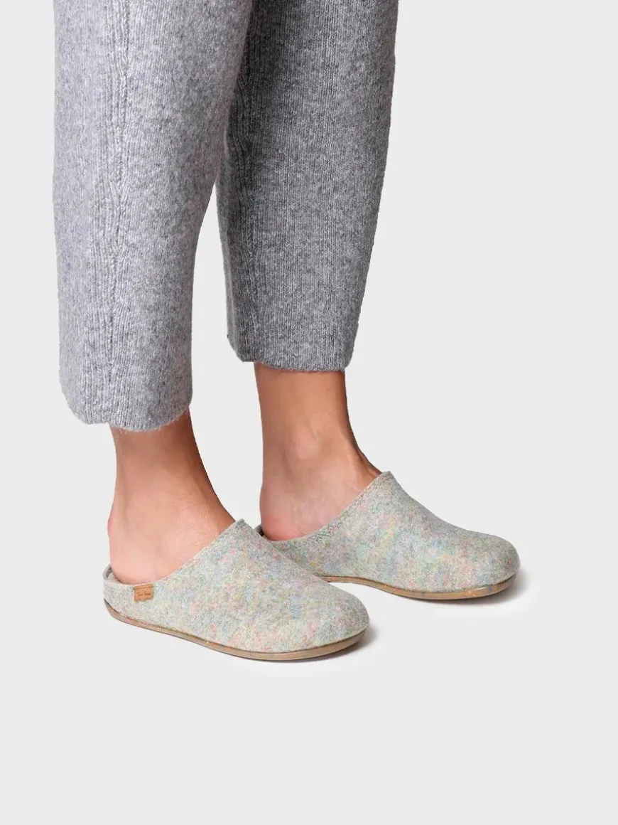MONA-FR - Women's clog-style shoe made from recycled felt