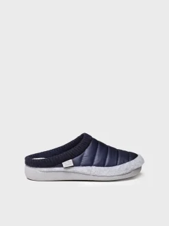 MORA-TK - Women's clog-style slipper in padded fabric and felt