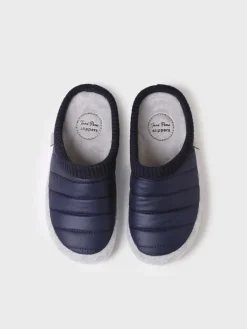 MORA-TK - Women's clog-style slipper in padded fabric and felt